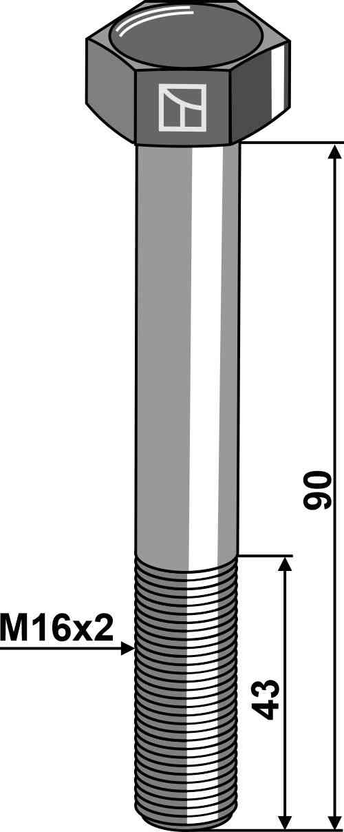 Veiligheidsbout M16 zonder moer