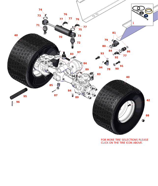 Toro Groundsmaster 4500-D Rear Axle