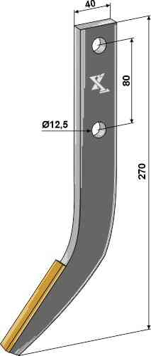 Freeshaak voor rijenfreesen - Carbide passend voor Rumptstad RS18197