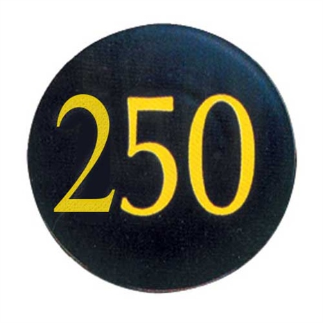 250 yardage marker - 4" - black