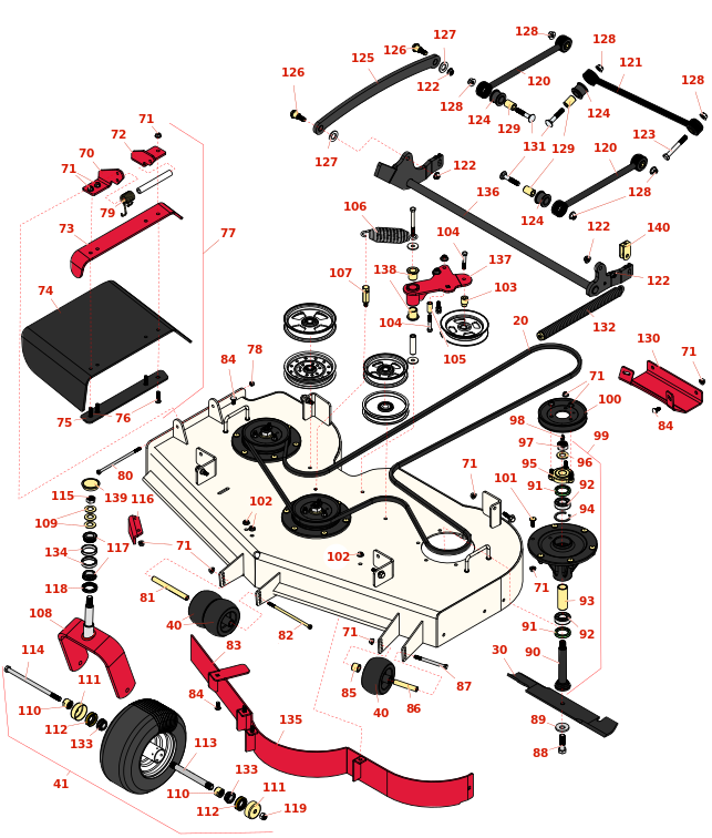 Toro Z Master Professional 5000 52in Side Discharge Deck