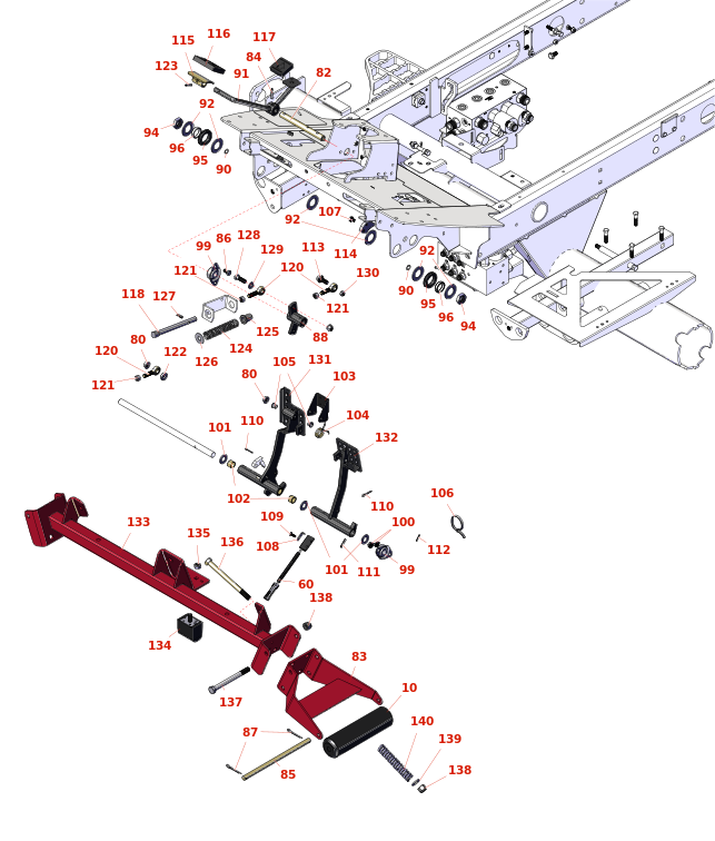 Toro Groundsmaster 4700-D Steering and Pedals