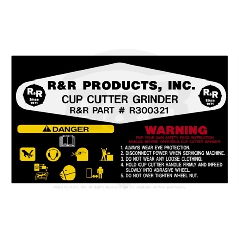 Decal - warning/operating 220v