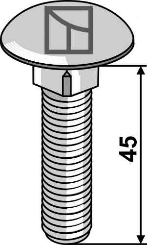 Saucer-head screw - galvanized