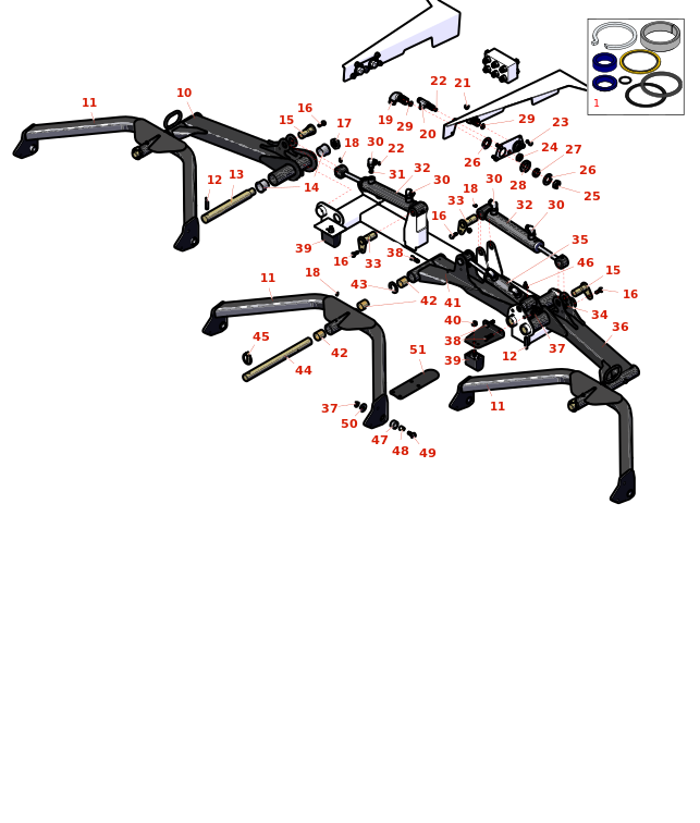 Toro Groundsmaster 4500-D Front Lift Arm