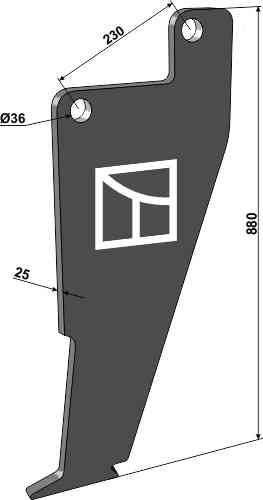 Subsoiling shank fitting for HE-VA 645000062