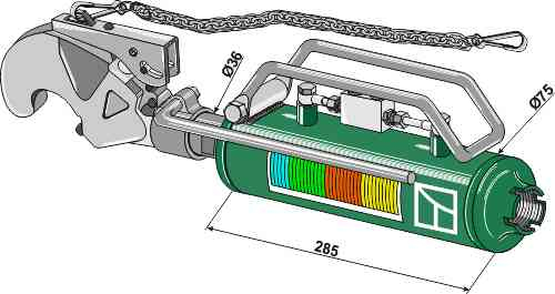 Hydraulic top-link - Cat. II