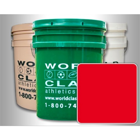 World class removable artificial turf paint - red -  5 gal.