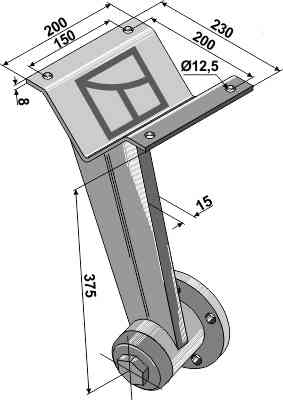 Back disc support reinforced