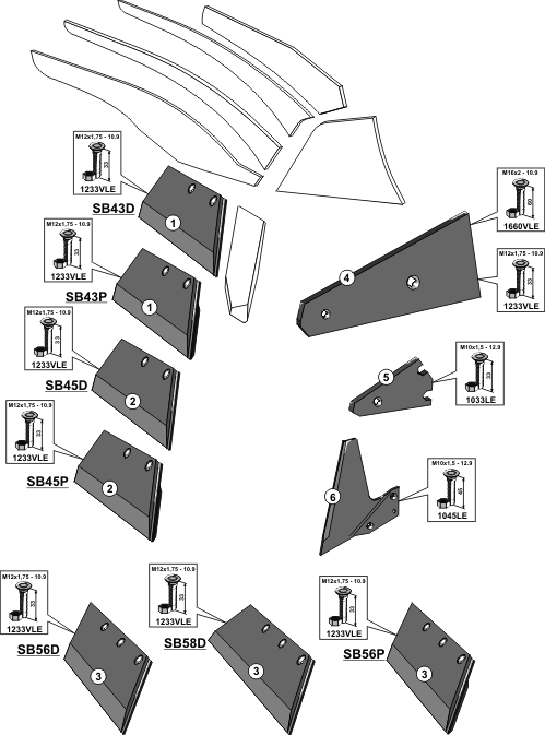 Ploeglichaam type DuraMaxx / CS40 - CS50