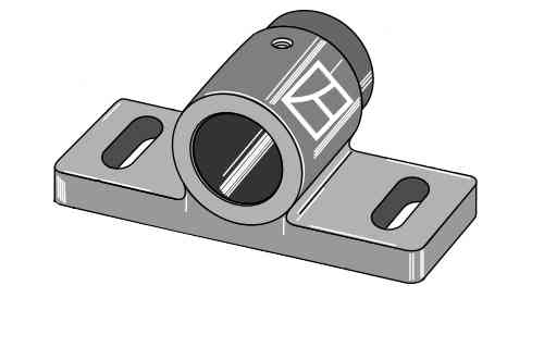 Plain bearing for assembling on round shafts Ø60mm