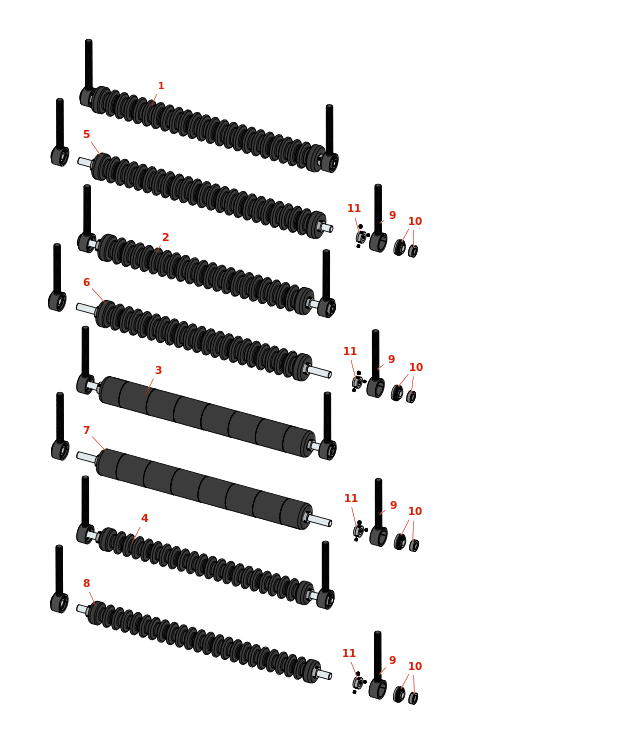 Toro Reelmaster 4500D Minuteman Roller System