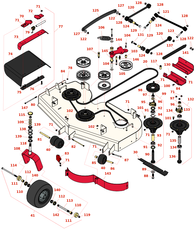 Toro Z Master Professional 6000 52in Side Discharge Deck