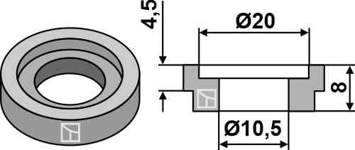 RDM Parts Buchse für Strohhäcksler-Messer