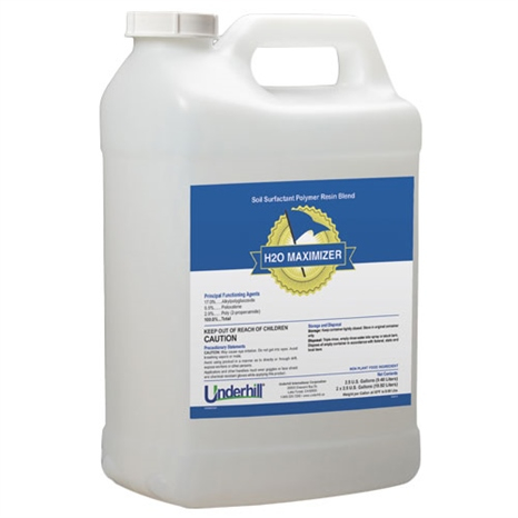 Underhill h2o maximizer liquid - surfactant polymer resin blend - 2.5 gallon