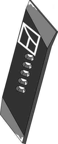 Schaarpunt 80x14 - rechts passend voor Pöttinger 930.76.127.0