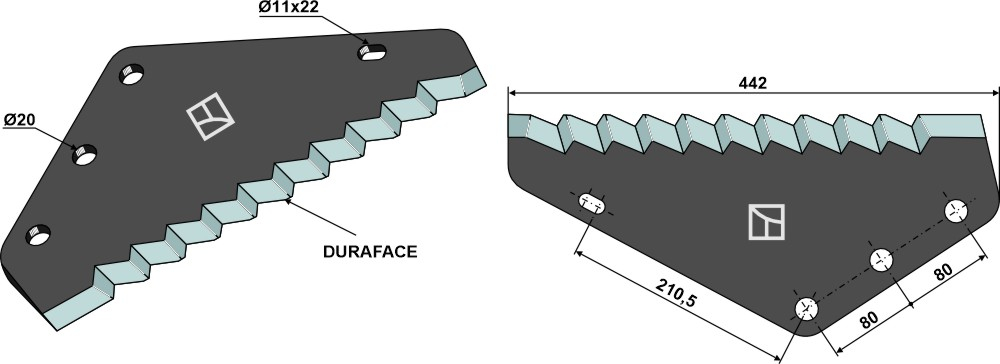 Food mixer knives