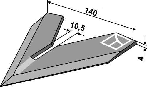 Schoffel 140mm passend voor Steketee 405714