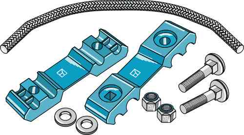 Universal securing device for tine