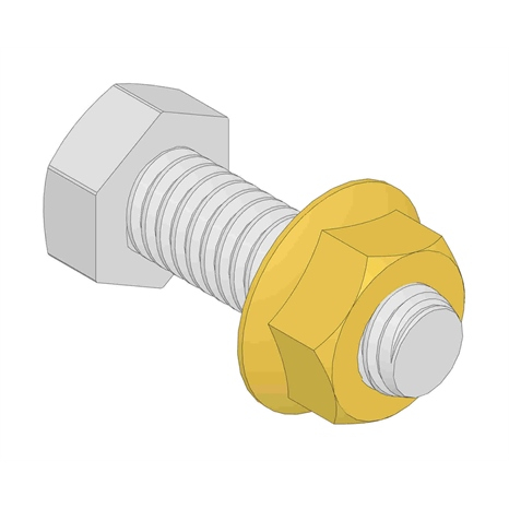 Bolzen - 5/16X1 W/WHIZ NUT SET/25