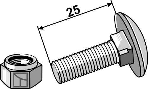 Bolt - M8 x 25