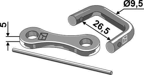 Shackle type connector Ø10