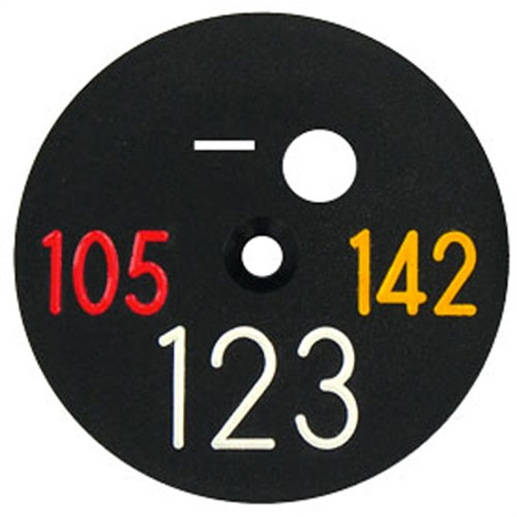 Sprinkler cap yardage marker - 3 numbers