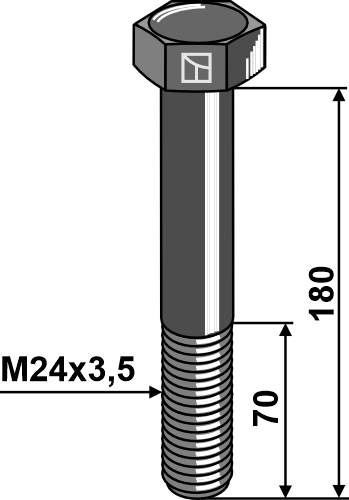 Abscherschraube M24 ohne Mutter 2418093110