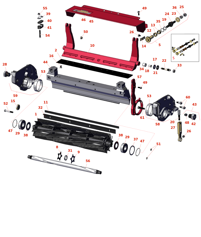 Toro Greensmaster TriFlex 3320 Reel & Bedknife