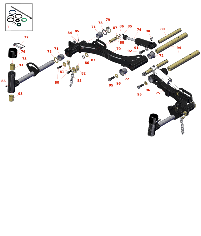 Toro Reelmaster 3575-D 1, 4 & 5 Lift Arm & Hydraulics