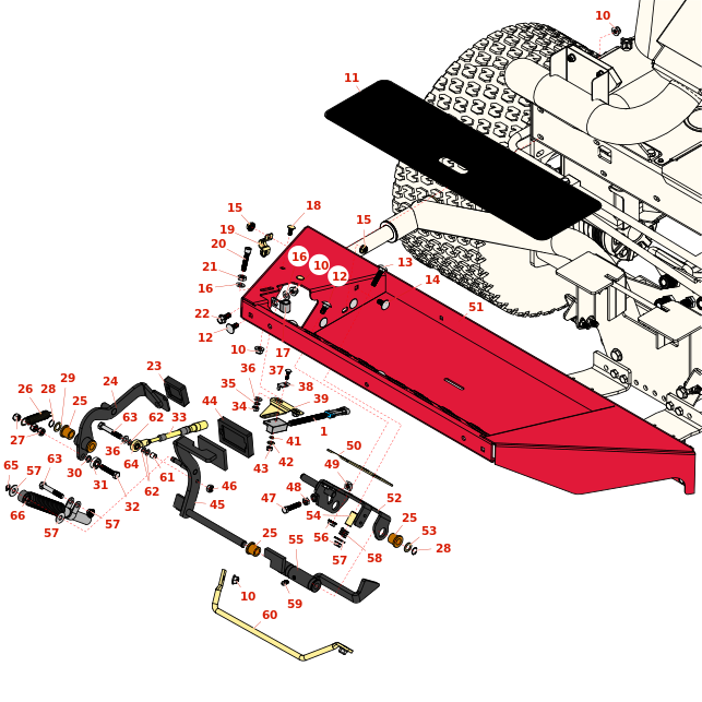 Toro Groundsmaster 3500-G Front Platform & Traction Control