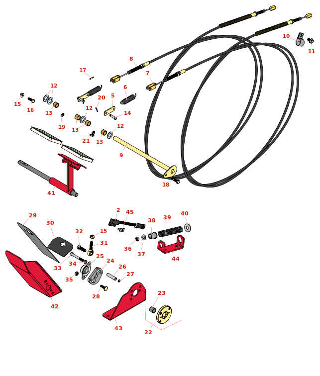 Toro Groundsmaster 4010-D Brake Pedal And Linkage