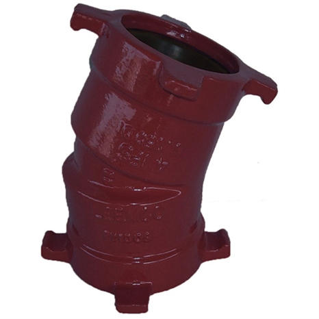 Leemco elbow - 10" 22 degree ductile iron