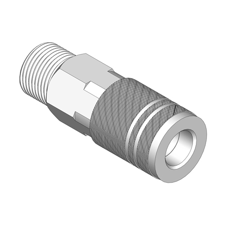 Coupler - 3/8 nptm