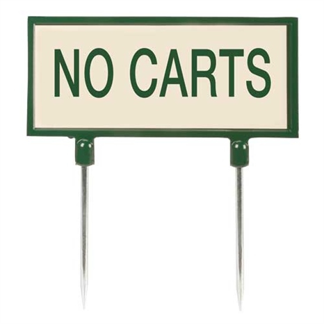 Sign - tan no carts