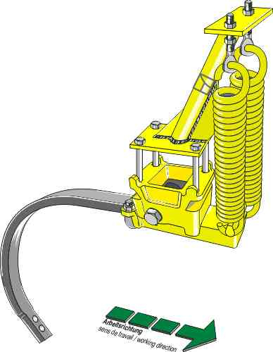 Cultivator-vering kompleet met C-tand