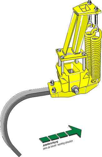 Cultivator-vering kompleet met C-tand