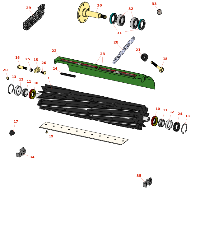 John Deere 180 E-Cut Hybrid Walk-Behind Greens Mower Reel & Bedknife