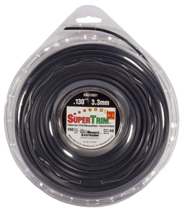 Trimmer line supertrim2™ shaped black .130" / 3.3mm