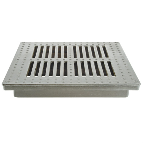 Square grate - 18" gray