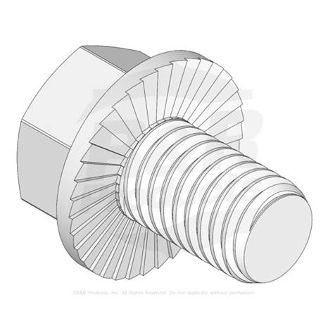 Bolt - hex hd serr fl 1/2-13 x 3/4