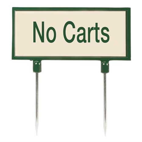 Sign - tan no carts