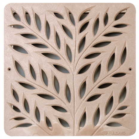 Square grate - 12" botanical sand