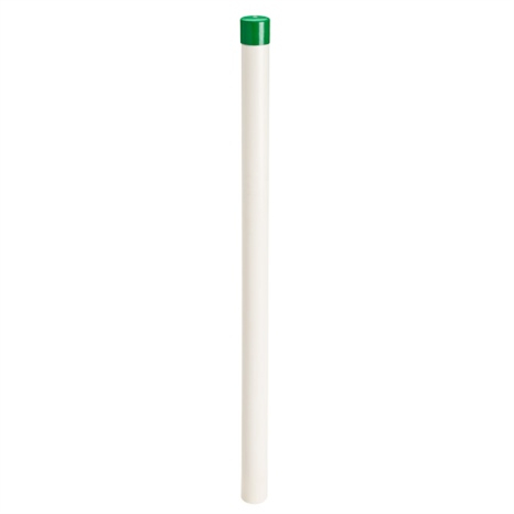 Pvc hazard marker - 32 in white/green