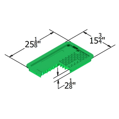 Carson t-cover lid only - 1324 green blank