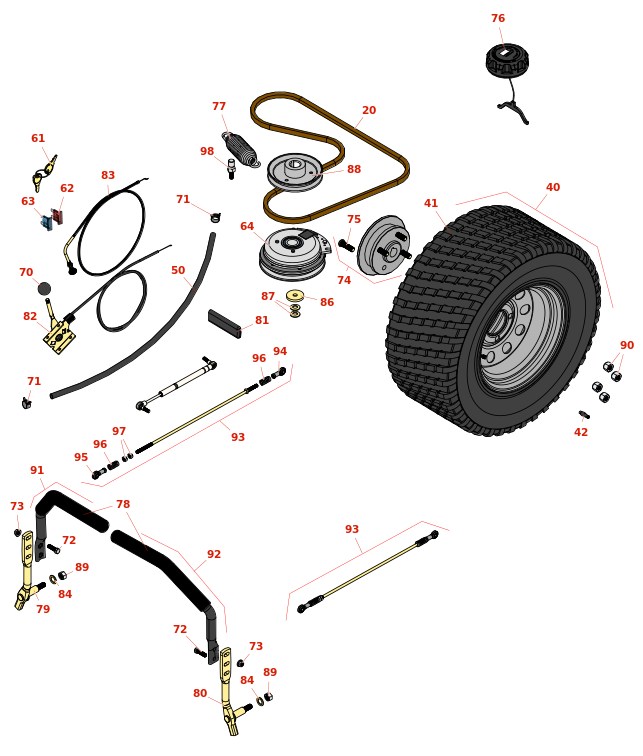 Toro Z Master Professional 6000 Steering & Drive