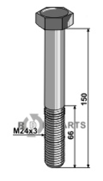 Bolt m24x3x150 - 10.9 63-24150