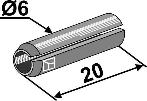 Spanstift - Ø6x20