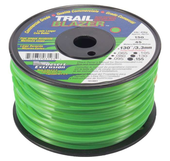 Trimmer line trailblazer™ round green .130" / 3.3mm