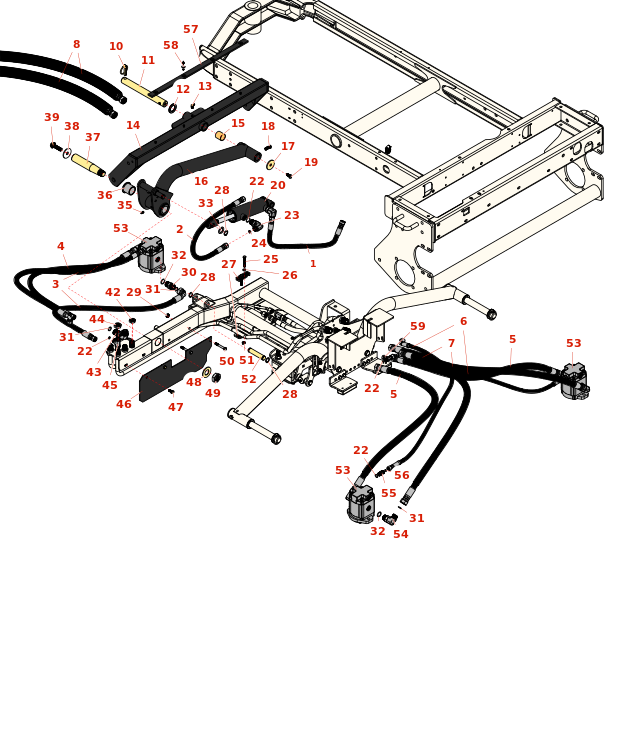 Toro Groundsmaster 3500-G Rear Lift & Motors